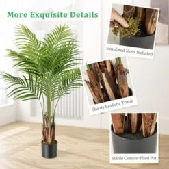 Tangkula 4.2 FT Tall Artificial Palm Paradise Plant 2 Pack Large Fake Potted Tree -Tangkula GUEST b6cf3b19 a5ac 45bb a2e9 cd116ae1c5a0