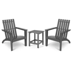 Tangkula 3PCS Patio Adirondack Chair Side Table Set Solid Wood Garden Deck Bistro Set Classic Furniture 23 Tangkula 3PCS Patio Adirondack Chair Side Table Set Solid Wood Garden Deck Bistro Set Classic Furniture -Tangkula GUEST b77c62e5 f02b 4821 9998 bb9567a729e3