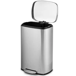 Tangkula 13.2 Gallon Stainless Steel Step Trash Can Garbage Can Airtight Silent Step Bin -Tangkula GUEST ba42f7d1 dc09 47c3 a4f7 4320e93313fc