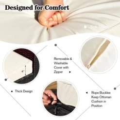 Tangkula 9PCS Furniture Set W/ 32" Fire Pit Table 50,000 BTU Square Propane Fire Pit Patio White 12 Tangkula 9PCS Furniture Set W/ 32" Fire Pit Table 50,000 BTU Square Propane Fire Pit Patio White -Tangkula GUEST bac9253e 53c1 44fb 8e59 cd770819e059