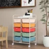 Tangkula 10-Drawer Rolling Storage Cart Tools Scrapbook Paper Organizer On Wheels Macaron -Tangkula GUEST bade9ed3 64aa 43ac 8b3e 5b0ea73ed8fb