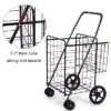 Tangkula Utility Folding Shopping Cart With Swivel Wheels Easy Storage -Tangkula GUEST bc9c4f6d b700 4956 9a41 0ca699bc6195