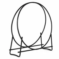 Tangkula 40" Steel Tubular Log Hoop Round Firewood Storage Holder Rack -Tangkula GUEST bd15a066 de9c 405e 9f2c 73fe21a4c0d4