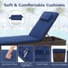Tangkula Chaise Lounge W/ 6-level Backrest Comfy Seat & Headrest Backyard Patio -Tangkula GUEST bd651618 7f2d 4926 8499 a49861948af9 1