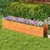 Tangkula Raised Garden Bed, 44" X 11" X 10" Wood Rectangle Planter Box With Drainage Holes Water-resistant Paint -Tangkula GUEST bd84aff2 629b 4aad a4ae 4ed6209c6ae6