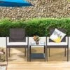 Tangkula 4-Piece Outdoor Rattan Wicker Dining Chairs With Armrests & Soft Cushions -Tangkula GUEST c0d8b7ae c7eb 4786 8da1 78732fa86ee0