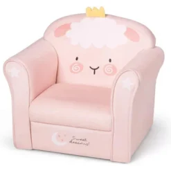 Tangkula Kids Sofa Children Armrest Chair With Pattern Toddler Furniture W/Sturdy Wood Construction Armrest Couch -Tangkula GUEST c3463e4d 1580 4b15 99fc abf24dfa4fc2