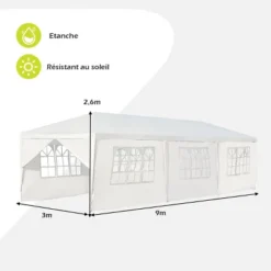 Tangkula 10' X 30' Outdoor Wedding Party Event Tent With 6 Removable Side Walls & 2 Doorways -Tangkula GUEST c460bd63 bb31 4255 b5b8 02d3a06b69fe