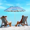 Tangkula 8 FT Patio Beach Umbrella Sun Shelter W/Sand Anchor & Tilt Air Vent For Garden Beach Backyard -Tangkula GUEST c60d1a6d e010 4657 8048 01b4d22f4cf4