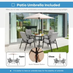 Tangkula 5ft Patio Square Market Table Umbrella Shelter 4 Sturdy Ribs 13 Tangkula 5ft Patio Square Market Table Umbrella Shelter 4 Sturdy Ribs -Tangkula GUEST c6525d29 7622 4551 a6e2 8f3bf9dcf153