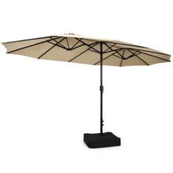 Tangkula 15FT Double-Sided Twin Patio Umbrella With Base Extra-Large Market Umbrella For Outdoor -Tangkula GUEST c6da17e3 f8d3 4613 8584 58ba996d63e7