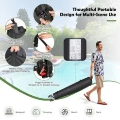 Tangkula 10 X 20FT Patio Pop-Up Folding Canopy Tent UPF 50+ ONE-BUTTON SETUP Instant Sun Shelter White -Tangkula GUEST c71e743d 92a1 4058 ac7f 752c9ca74899