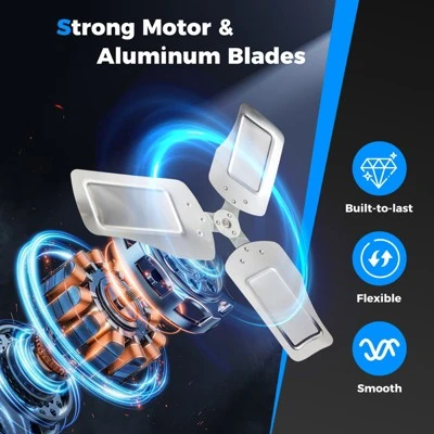 Tangkula 24 Inch Industrial Drum Fan W/ 360 Degree Adjustable Tilt & 2 Wheels For Warehouse 5 Tangkula 24 Inch Industrial Drum Fan W/ 360 Degree Adjustable Tilt & 2 Wheels For Warehouse - Image 4