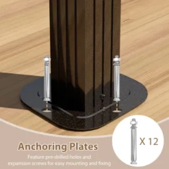 Tangkula 12 X 12 FT Hardtop Gazebo W/ Netting Heavy-Duty Double-Roof Galvanized Metal Top 17 Tangkula 12 X 12 FT Hardtop Gazebo W/ Netting Heavy-Duty Double-Roof Galvanized Metal Top -Tangkula GUEST c94f2408 956d 4400 942d 5cd6de0a6d3c