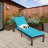 Tangkula Patio Rattan Lounge Chair Outdoor Cushioned Chaise Height Adjustable Turquoise 1 Tangkula Patio Rattan Lounge Chair Outdoor Cushioned Chaise Height Adjustable Turquoise -Tangkula GUEST ca30455b 2ae6 4f50 8985 70783ac05bf7