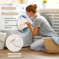 Tangkula 62"x84"/84"x90" Heated Blanket Twin/Queen Size Electric Heated Throw Blanket W/ Timer -Tangkula GUEST ca86a5bd dd6f 45b5 9b97 25189941f4d0