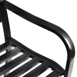 Tangkula Outdoor Chair Garden Patio Bench Cast Iron Frame Black -Tangkula GUEST ccd67e63 7472 42ab 80f3 e251280459d6