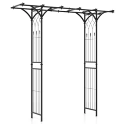 Tobuy Garden Arbor Decorative Metal Garden Arch W/ Trellises For Climbing Plant Vine Rose -Tangkula GUEST cd53ec17 4947 46f0 a6cf dee2a0ae10dc