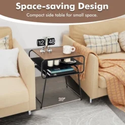 Tangkula 3-tier Side End Sofa Display Table Compact Nightstand For Bedroom Living Room -Tangkula GUEST d0340521 65fd 4217 ba6a 925b92eb18a1