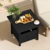 Tangkula Outdoor Side Table W/ 1.89" Umbrella Hole Patio Umbrella Table Base Stand -Tangkula GUEST d075dcb4 eeab 4d50 ab16 e13ec1364ac2
