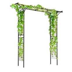 Tangkula Outdoor Garden Arch Flowers Climbing Plants Trellis Metal Wedding Archway -Tangkula GUEST d0d880f0 885f 4cb7 945d 66a633bfad15