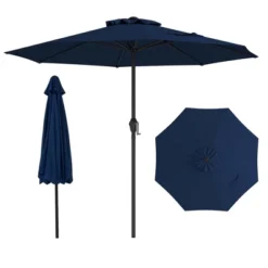 Tangkula Outdoor Patio Umbrella Modern Table Umbrella W/8 Heavy Duty Ribs Sun-proof -Tangkula GUEST d202545b 91bf 43e4 a440 5bc32b6f5d37
