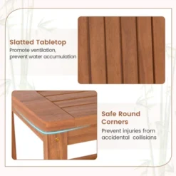 Tangkula 2PCS 2-Tier Adirondack Side Table W/ Slatted Tabletop Storage Shelf For Garden -Tangkula GUEST d2bebf96 950c 4354 8c94 9b28b923c4b9 1