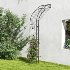 Tangkula 99" Tall Garden Arch Arbor Trellis W/6 Combination Ways & 2 Installation Methods -Tangkula GUEST d2d45b28 efd8 4050 a06e 43a0a7818b95
