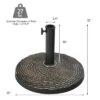Tangkula Outdoor Market Umbrella Base Stand Heavy-duty Resin Round Pole Holder -Tangkula GUEST d30c5f88 68cd 4340 8acb bc471818e46d