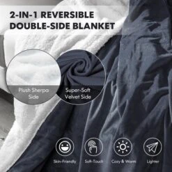 Tangkula 50" X 60" Heated Electric Reversible Fleece Blanket Blanket Throw W/ 10 Heat Levels, 9 Hours Auto Shut-Off, Overheat Protection Gray -Tangkula GUEST d3252b34 07aa 4a6a 8b36 e8c05149c508