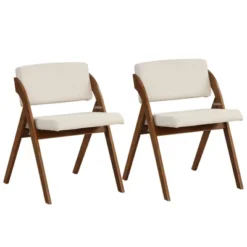 Tangkula Set Of 2 Dining Chairs Folding Kitchen Chair W/ Rubber Wood Legs Padded Seat 21 Tangkula Set Of 2 Dining Chairs Folding Kitchen Chair W/ Rubber Wood Legs Padded Seat -Tangkula GUEST d54c45af 00e2 492b aa7a 52e83abfc808