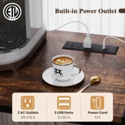 Tangkula 67" Bakers Rack W/ Power Outlet Coffee Bar Cabinet W/ S-Shaped Hooks 16 Tangkula 67" Bakers Rack W/ Power Outlet Coffee Bar Cabinet W/ S-Shaped Hooks -Tangkula GUEST d5e1e820 dfe5 40f0 8e9f 465ecadfd4c4