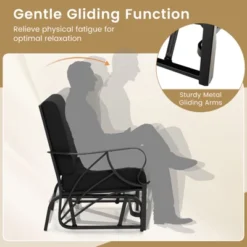 Tangkula Patio Glider Chair Single Outdoor Rocking Chair W/ Seat & Back Cushions 17 Tangkula Patio Glider Chair Single Outdoor Rocking Chair W/ Seat & Back Cushions -Tangkula GUEST d77aa59b 3c9a 4ccc 92b1 0fc5034b1803
