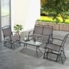 Tangkula Patio Swing Glider Chairs Set Of 2 Outdoor Metal Glider Armchairs Garden Poolside -Tangkula GUEST d7df4a70 1073 4e05 89a3 5a0a3941181c