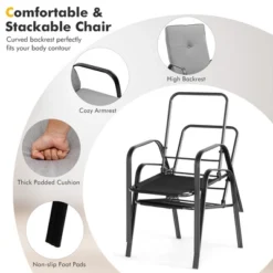 Tangkula 6PCS Outdoor Dining Set Patio Table & Chair Furniture Set W/ Cushions & Umbrella -Tangkula GUEST d81884bc cf73 48fa aab1 97e5a9dcadb3