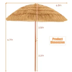 Tangkula Beach Umbrella Outdoor Patio Sun Shelter With Tilt Sand Anchor For Beach Yard Poolside -Tangkula GUEST d851a937 0663 480d 9870 7015c5ecc3ed