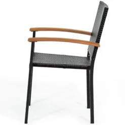 Tangkula 4PCS Stackable Patio Wicker Dining Chair Rattan Armchair Outdoor Yard -Tangkula GUEST d86a7373 2a13 4964 bb6f 22b94d8a0cad