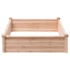 Tangkula Wooden Garden Bed Vegetable Flower Raised Square Planter Kit Outdoor Garden