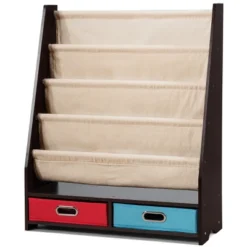 Tangkula Book Rack Kids Toys Organizer Shelves With 4 Sling Bookshelf And 2 Boxes -Tangkula GUEST d9eafd98 6068 40d5 a9e8 1a65bd3d27db
