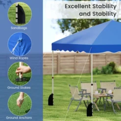 Tangkula 10 X 10 FT Pop Up Canopy Tent Portable Foldable Patio Shelter W/ Wheeled Bag -Tangkula GUEST da15ad46 c8d3 4820 be0a 8492367bdfc9