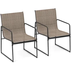 Tangkula Patio Chairs Set Of 2/4, Outdoor Furniture Chairs W/ Ergonomic Backrest -Tangkula GUEST da23efbb 5a14 402e bd76 09fb7d87a21b