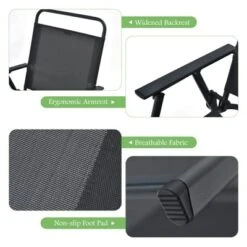 Tangkula 6-Piece Patio Dinning Sets Garden Table Set Outdoor Folding Chairs & Glass Table Set W/ Umbrella Grey 18 Tangkula 6-Piece Patio Dinning Sets Garden Table Set Outdoor Folding Chairs & Glass Table Set W/ Umbrella Grey -Tangkula GUEST de5eee35 f81a 4b89 90c5 5a1e6cb60a3d