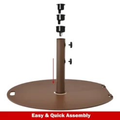 Tangkula 9 Ft Patio Table Market Umbrella Yard Outdoor W/ Heavy-duty Umbrella Base -Tangkula GUEST e2b9eca6 b1ce 49c5 9393 8f48310909ce