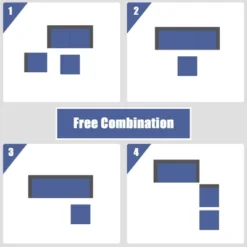 Tangkula 4PCS Rattan Patio Conversation Furniture Set Yard Outdoor W/ Navy Cushion -Tangkula GUEST e42e9fea f00d 4d37 9ef4 ea012a588e0c