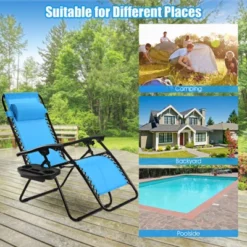 Tangkula 2PC Zero Gravity Chair Adjustable Recliners Textiliene -Tangkula GUEST e47f1eb6 e475 4c86 b0fd 49d869a98745