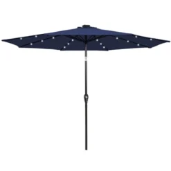 Tangkula 9FT Solar Umbrella LED Patio Market Steel Tilt W/ Crank Outdoor Patio Navy 10 Tangkula 9FT Solar Umbrella LED Patio Market Steel Tilt W/ Crank Outdoor Patio Navy -Tangkula GUEST e59eb347 56a1 44e7 9430 1a174c95c112