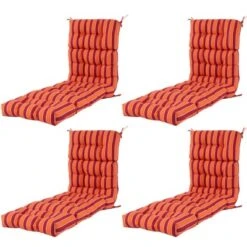 Tangkula Set Of 4 73" Lounge Chaise Cushion Padded Recliner Cushion -Tangkula GUEST e65404ea 48b2 430f 8902 4468d0f32f4e