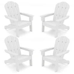 Tangkula 4PCS Kid's Adirondack Chair All-Weather HDPE Toddler Lawn Chair W/ Ergonomic Design -Tangkula GUEST e7d8dd44 2acf 45bf 9a24 dff746b131e4