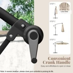 Tangkula 10 FT Patio Offset Umbrella W/ X-shaped Base Infinite Tile & 360° Rotation -Tangkula GUEST e86d338d 191d 4f82 a851 4c61443932ac