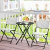 Tangkula 3PCS Patio Rattan Furniture Set Outdoor Chairs & Coffee Table Wicker Bistro Table Set For Balcony Lawn Garden -Tangkula GUEST e8d0476e 038d 4568 b42e 934fb4dc729c